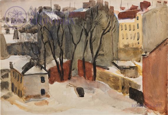 Ленинград. Дворик by Nikolai Rutkovsky, 1932