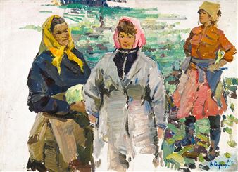 Girls. On the field - Anatoli Ivanovitch Soukhorukikh