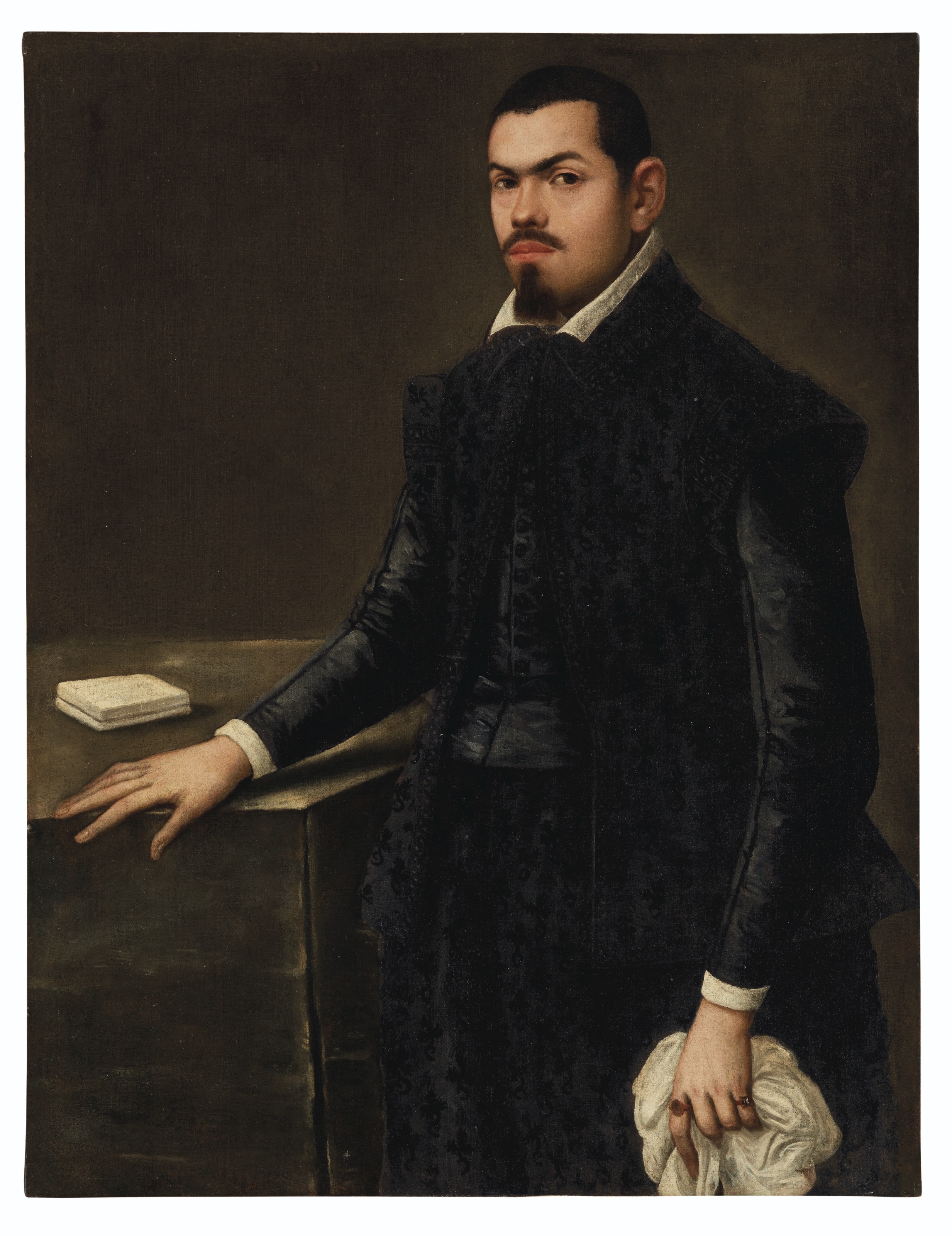 Portrait of a gentleman, traditionally identified as Alvise Priuli (1553-after 1605), three-quarter-length by Bergamo School, 16th Century