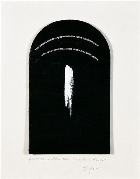 L'ARTISTA E L'ERRORE by Emilio Isgrò, circa 1990