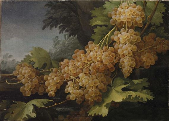 A PAIR: NATURA MORTA CON UVA by Francesco Malagoli