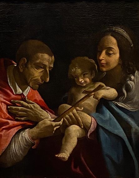 Madonna col Bambino e San Carlo Borromeo by Lorenzo Garbieri
