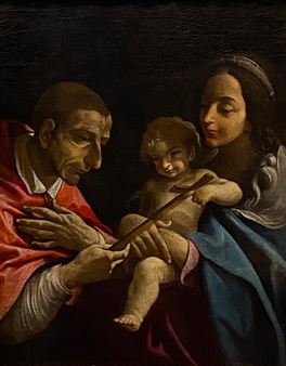 Madonna col Bambino e San Carlo Borromeo - Lorenzo Garbieri