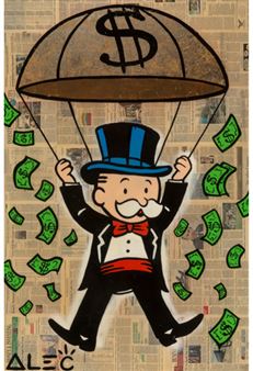 Alec Monopoly Paintings - 5 For Sale at 1stDibs  how much are alec monopoly  paintings, alec monopoly art for sale, alec monopoly original art for sale