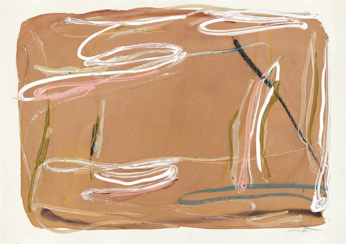 Artwork by Larry Zox, Untitled., Made of Acrylic and watercolor on Arches paper