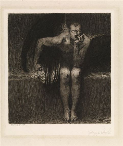 LUCIFER by Franz von Stuck, 1890/1891