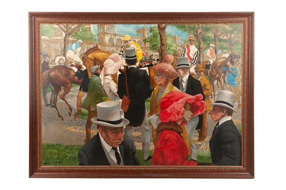 LONGCHAMPS-PADDOCK, GRAND PRIX DE PARIS by Frank Nelson Ashley