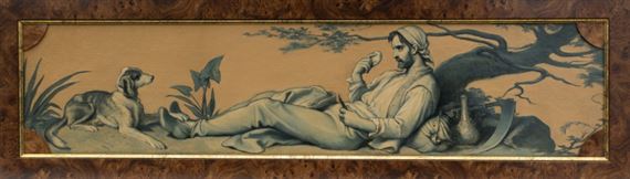 Set of four allegorical scenes by Joseph Felon, 1873
