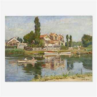 Boating on the River - Georges Jules Ernest Binet