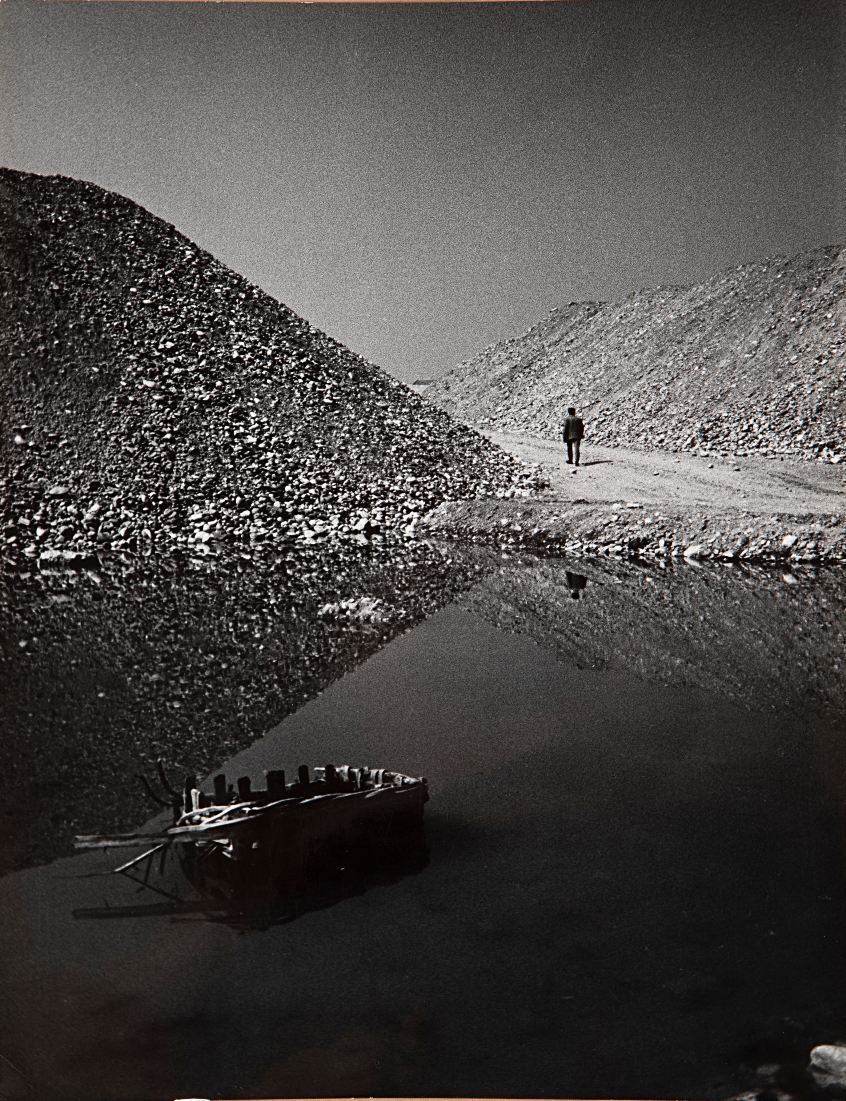 Artwork by Stefano Robino, L'omino, Made of Vintage gelatin silver print14.8 x 11.5 in.