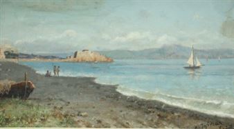 Blick auf ein Castel - Adolph Thomas‏