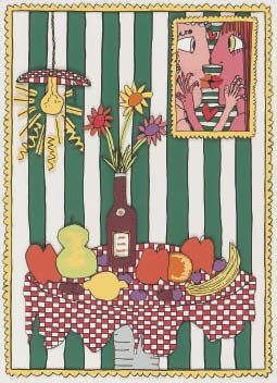 その他 James rizzi TAKE ME OUT TO THE BALL GAME 1990s James Rizzi Print 