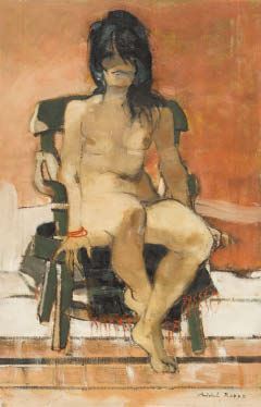 Nu a la chaise by Michel Rodde