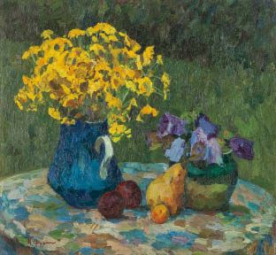 Still Life with Fruits - Nikolai Alexeevich Furmankov