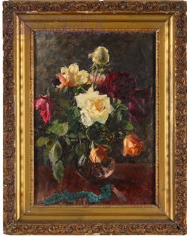 Натюрморт с зелеными бусами - Grigoriy Shegal