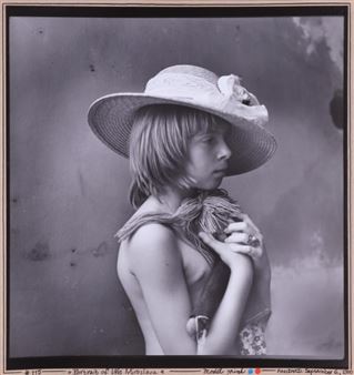 Jan Saudek | Portrait of Little Miroslava, 1975 (1980) | MutualArt