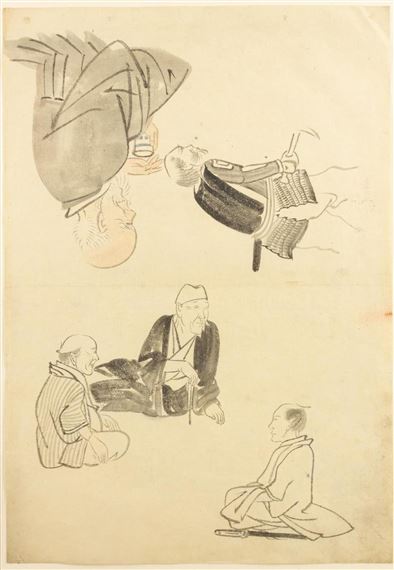 Figural study - Shijo School, 19th Century