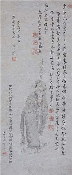 PORTRAIT OF CHEN HONGSHOU by Chen Zi, 1700