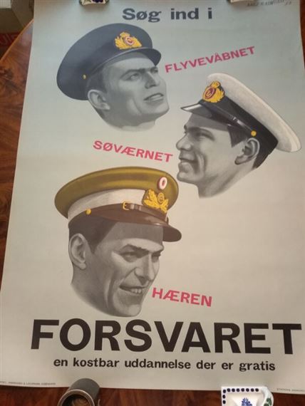 Wardian sag Optøjer Tegne forsikring Aage Rasmussen | “Søg ind i forsvaret (1953) | MutualArt