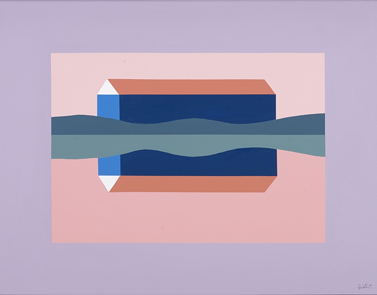 Artwork by Charles Pachter, Dawn Barn, Made of acrylic on canvas