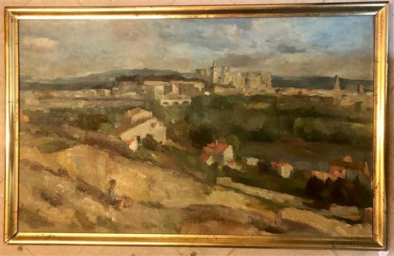 Le palais des Papes vu de Villeneuve les Avignon