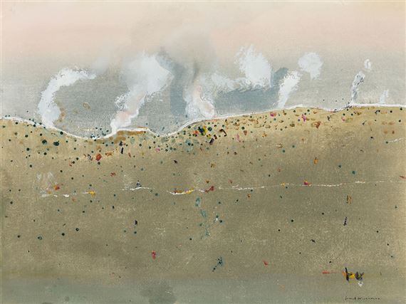 Bushfires near Weipa, Cape York by Fred Williams, 1977