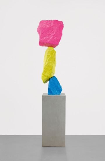 Ugo Rondinone | Blue yellow pink mountain (2017) | MutualArt