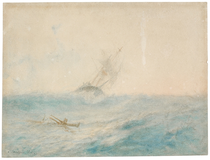 Artwork by Lev Felixovich Lagorio, Ohne Titel (Seestück), Made of Watercolor on wove paper