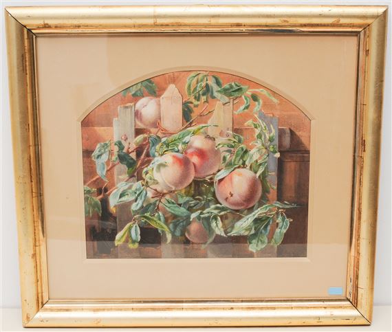 Pfirsiche am Spalier - Clementine Stockar-escher