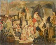 Scène de marché en Russie by Fernand Allard L'Olivier