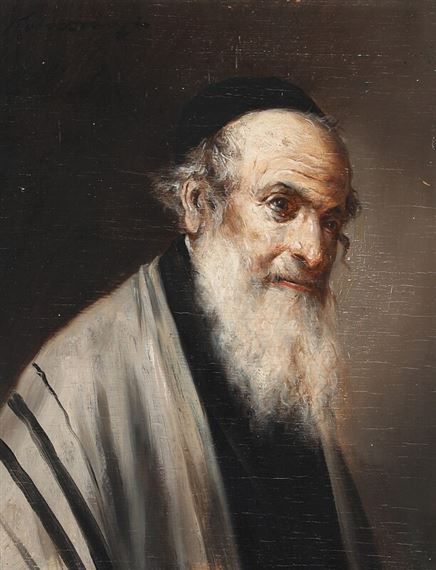 Lajos Koloszvary | Portrait of a rabbi | MutualArt