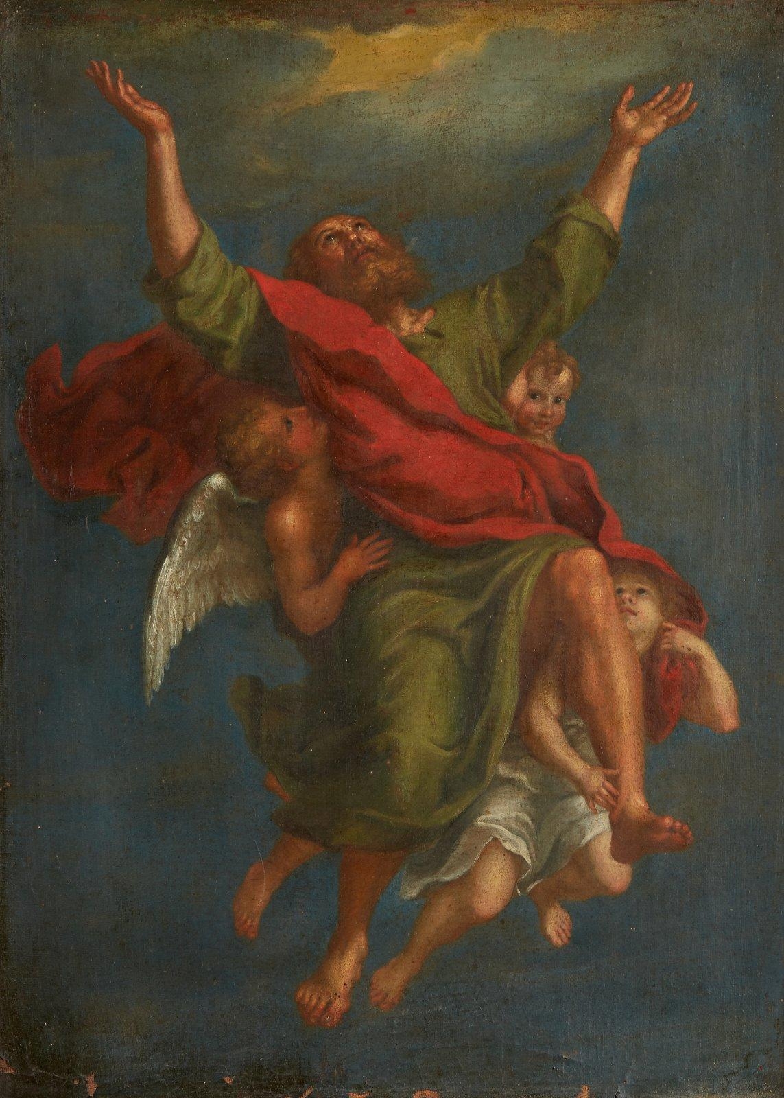 Le ravissement de saint Paul by Domenichino, French School, 17th Century
