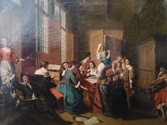 アート・デザイン・音楽 Nineteenth Century French Art French School, 19th Century | The singing and music lesson | MutualArt