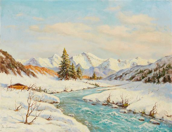 Paysage de montagne Suisse de l'Oberland bernois by Serge Agababian Sedrac