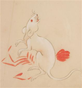 Four Works: Monkey; Goat; Deer and Mouse - Seisei Shugetsu