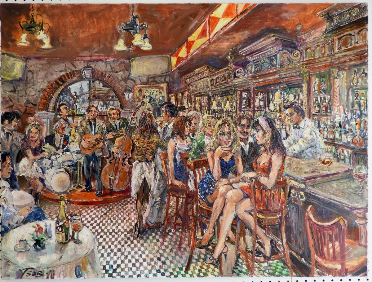 Artwork by Valery Tsar, Shake it Up, Made of Oil on canvas