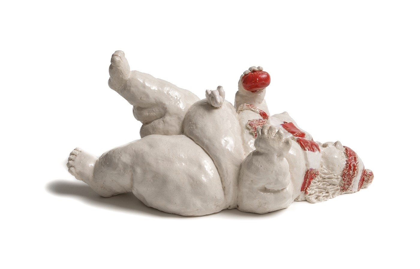 Artwork by Chris Mason, Oh My God Nude Woman as a Sydney Swans Supporter