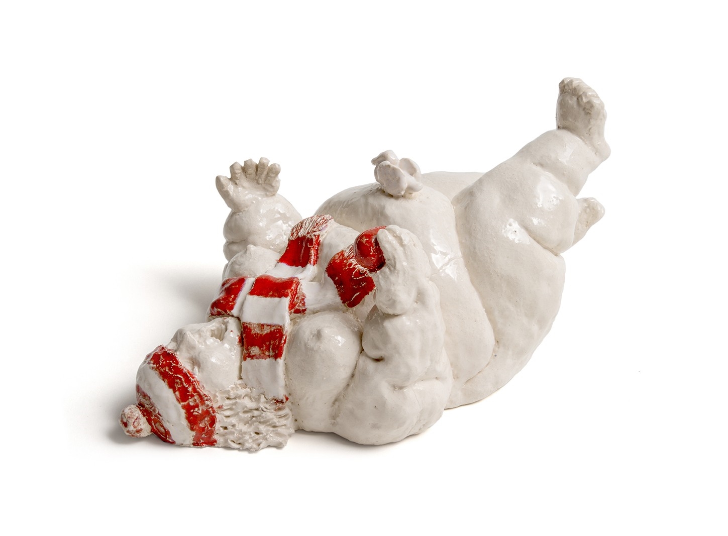 Artwork by Chris Mason, Oh My God Nude Woman as a Sydney Swans Supporter