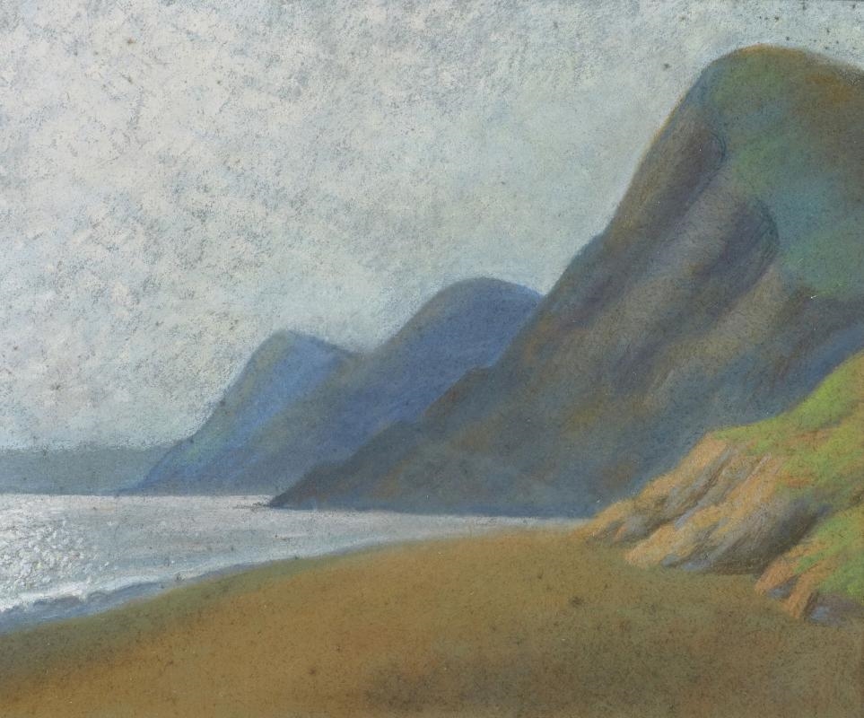 Artwork by Christopher Gage Jacobs, Four works : Coastal landscape, Made of pastel and gouache on paper