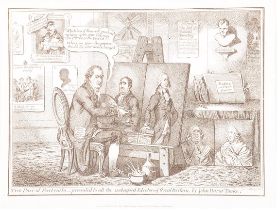 five 18th and 19th century engraved prints (5) by James Gillray, 19th century