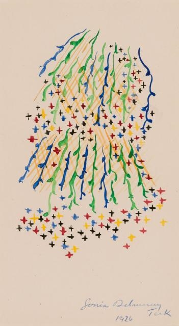 Artwork by Sonia Delaunay, Untitled, Made of Watercolor on paper