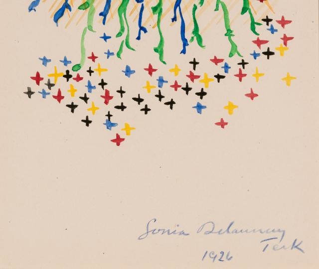 Artwork by Sonia Delaunay, Untitled, Made of Watercolor on paper