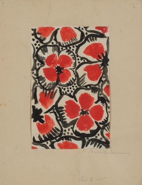 Artwork by Sonia Delaunay, Untitled, Made of Gouache on paper