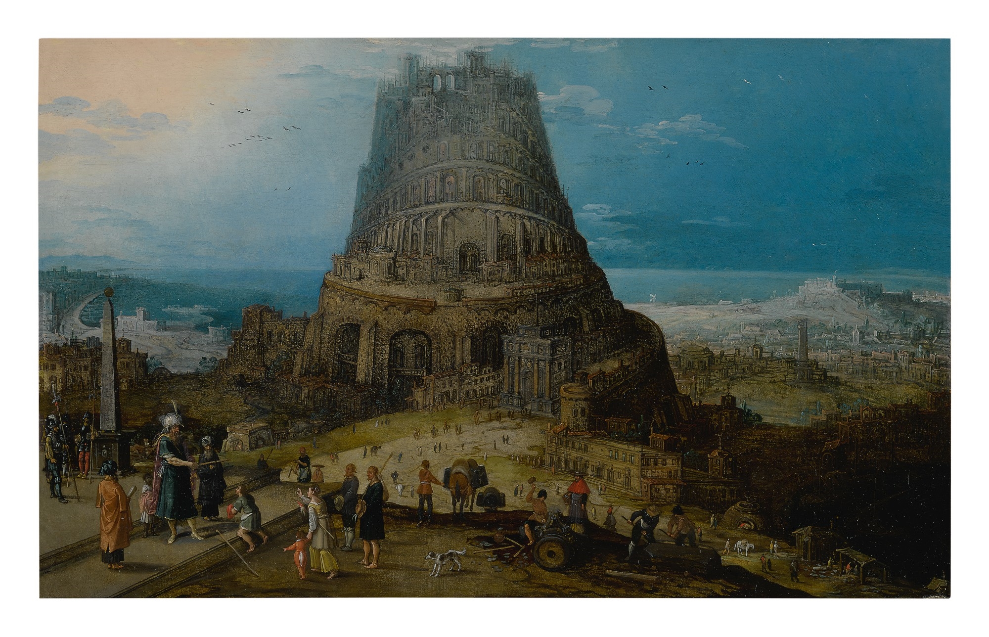 THE BUILDING OF THE TOWER OF BABEL (GENESIS 11: 3-5) by Hendrik van Cleve
