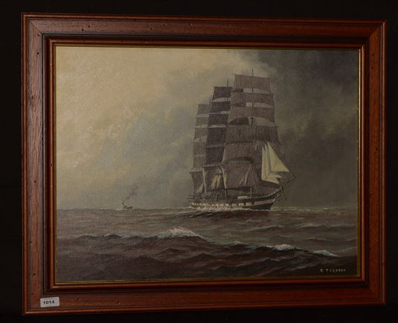 "The clipper ship Port Jackson at sea" by Fred Tordoff