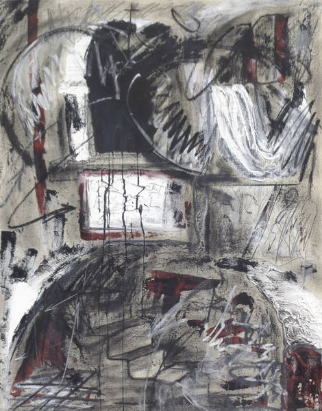 Artwork by Giuseppe Debiasi, Aus der Serie “storie di paese”, Made of acrylic on canvas