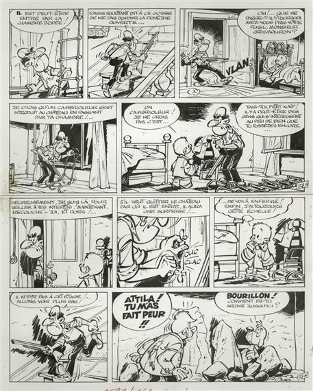 Attila au château by Derib, 1968