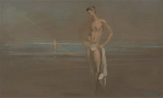 Boy at the beach by Robert R. Bliss, 1962