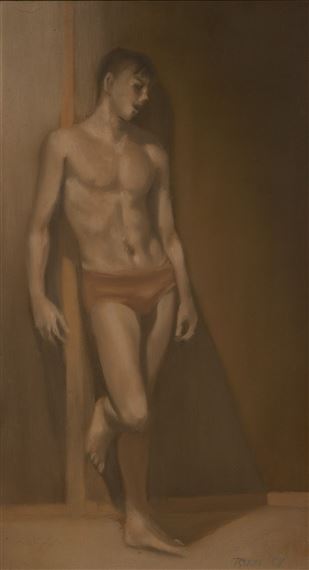 Standing boy by Robert R. Bliss, 1959