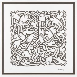 Choose Size of Print Party of Life Invitation 1986 Keith Haring Abstract Contemporary Poster 